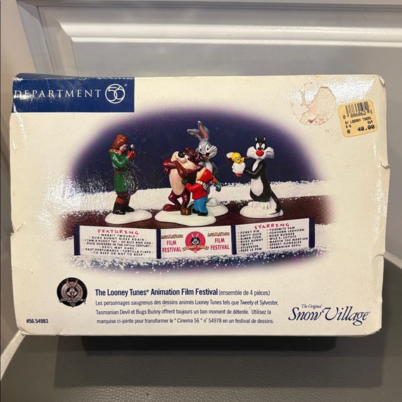 Department 56 Other - Dept 56 The Looney Tunes Animation Film Festival The Original Snow Village 54983